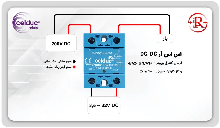 اس اس ار DC به DC،رله اس اس ار DC به DC