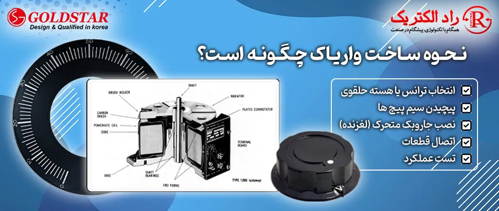 مراحل ساخت واریاک