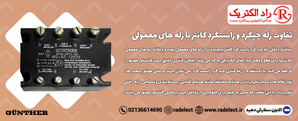 تفاوت چپگرد و راستگرد سلدوک با رله معمولی